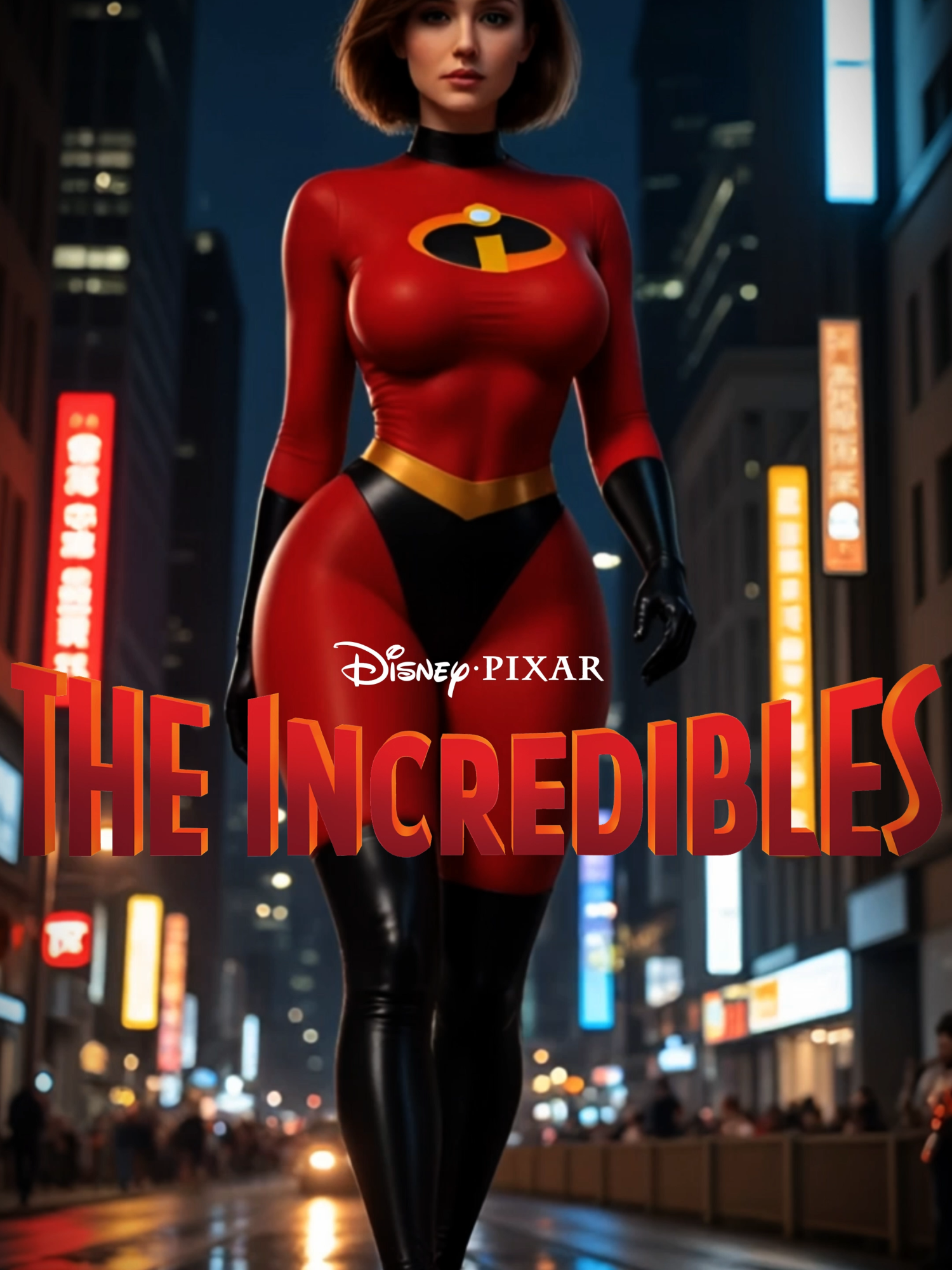 The Incredibles in Real Life – Violet, Elastigirl & Jack-Jack Transformed with Stunning AI Realism! #fyp #disney #incredible #ai