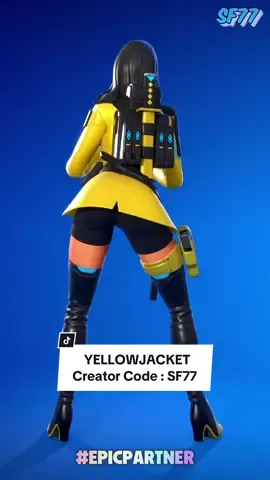 USE CODE : SF77    'YELLOWJACKET' Fortnite skin 4K Showcase (Showcase en 4K de la skin 'Chaqueta amarilla' en Fortnite)(フォートナイ 'イエロージャケット')(포트나이트 '옐로우재킷' 스킨 리뷰 )     #epicpartner #fortnite #포트나이트 #フォートナイト #fortniteitemshop #fortniteskins 