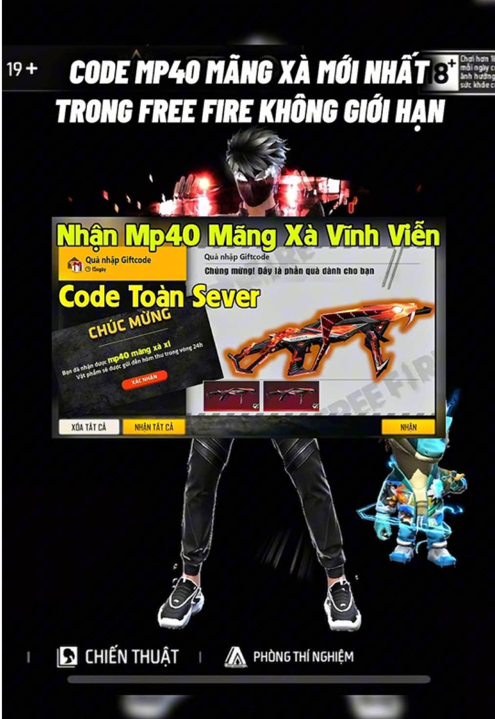Code MP40 Mãng Xà Mới Nhất Trong Free Fire Không Giới Hạn #xuhuong #xh #freefire #codefreefire #ff 