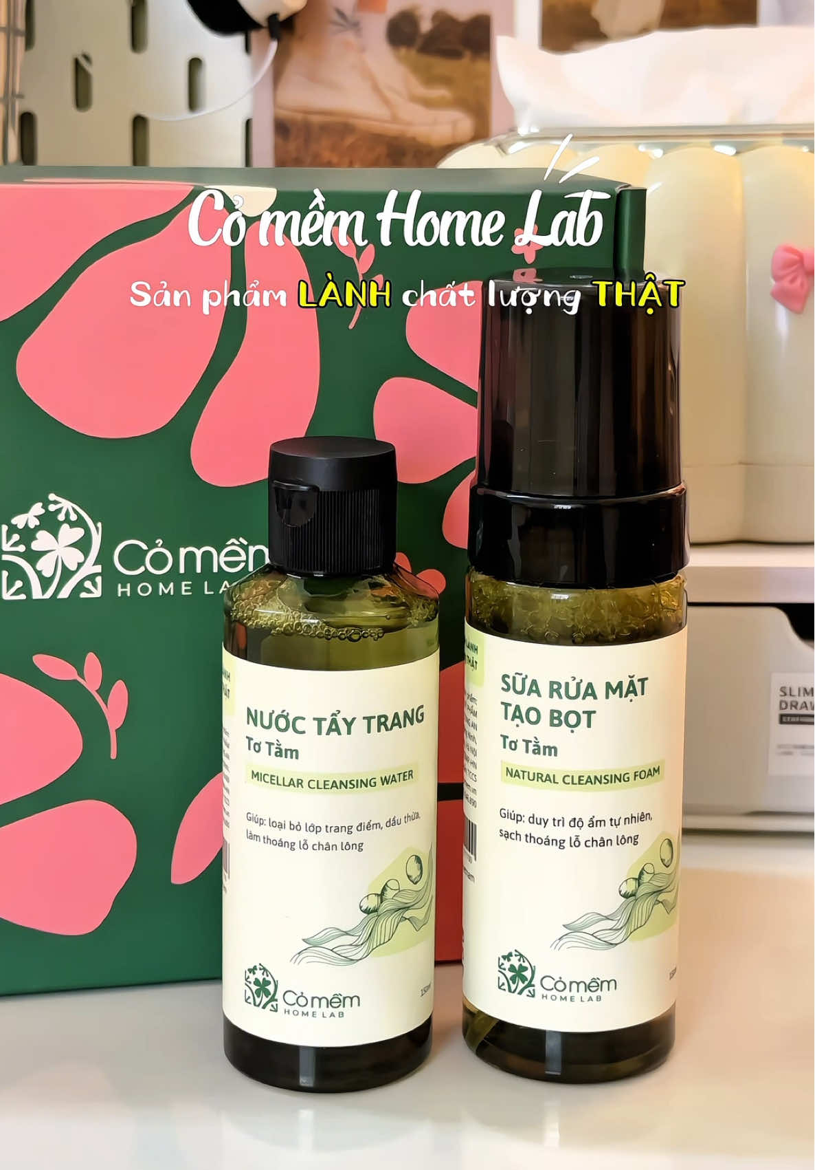 Mí bà da dầu không thể bỏ qua bộ đôi skincare đến từ nhà Homelab nhé #comemhomelab #nuoctaytrang #suaruamat #totam #reviewlamdep #skincare #gocnhocuachan #unboxingvideo 