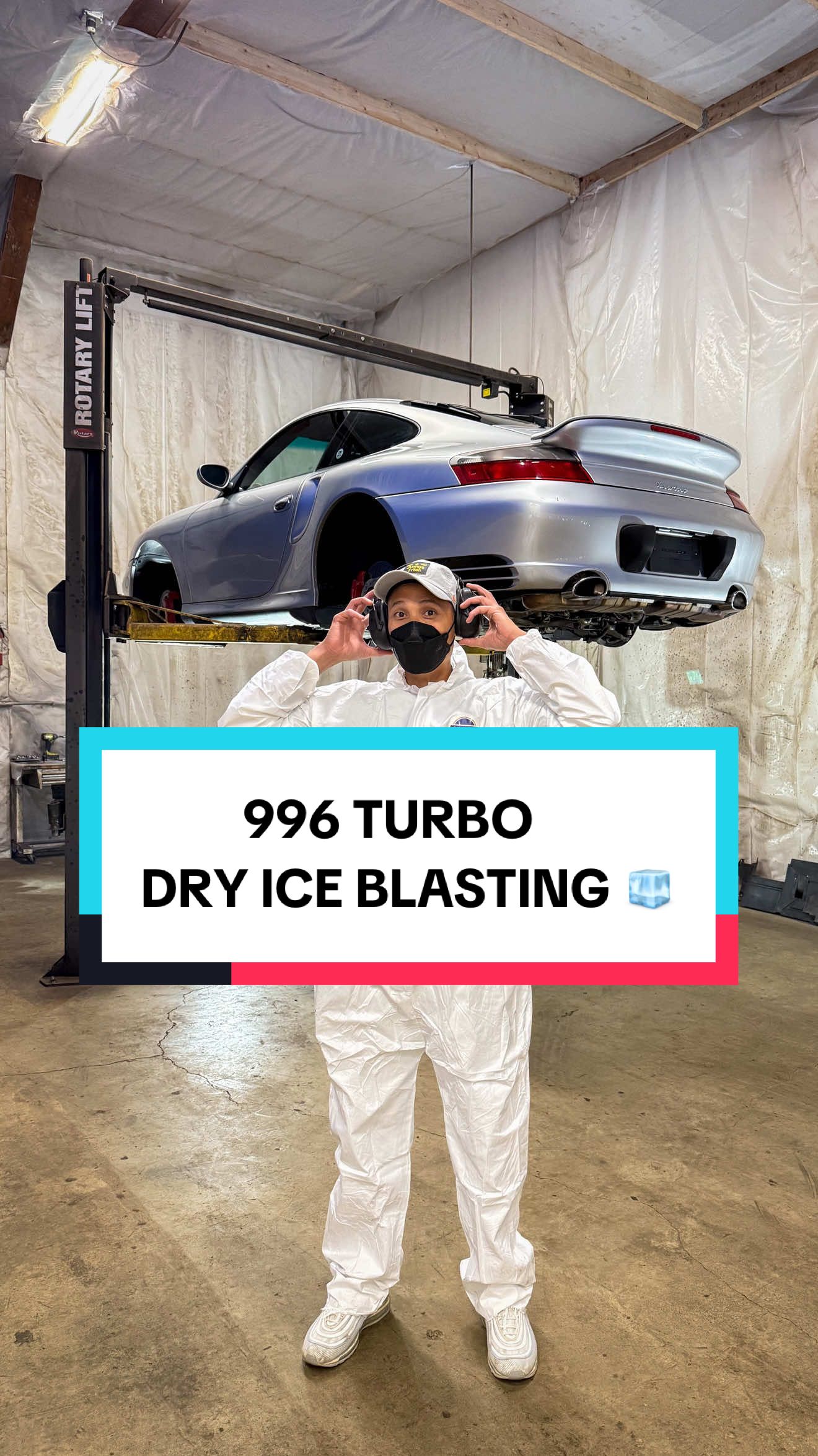 Most Satisfying Thing I’ve Ever Done to My 996 Turbo. Thank you @CryoMode for the dry ice blasting, laser and @FEYNLAB ceramic coating 🔥 #dryiceblasting #porsche #911turbo #996 #ceramiccoating 