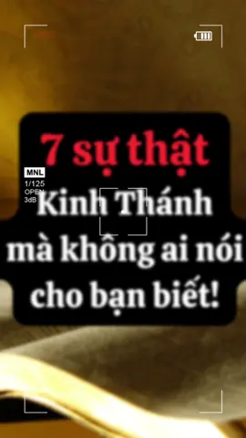 7 sự thật kinh thánh mà không ai nói cho bạn biết. #foryou #tinlanh #bible #catholic #viral #god 
