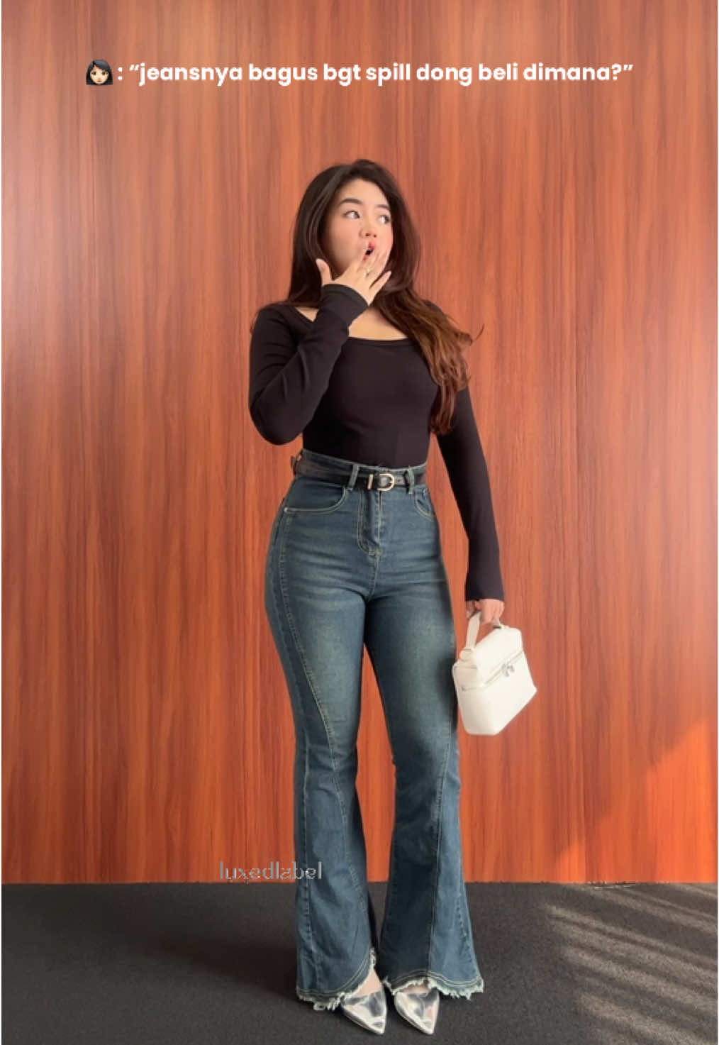 Udah pasti di luxe dlabel😋 @luxe.dlabeljeans #luxedlabeljeans #rekomendasijeans #jeanskekinian #jeanshighwaist #jeanswanita #racuntiktok #luxedlabel 