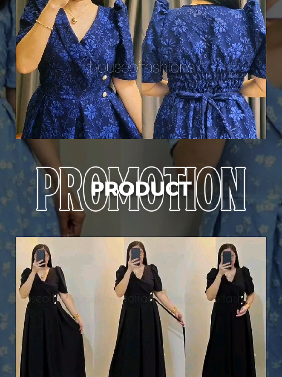 Bini Embossed Collar Puff Sleeve Flits Maxi Dress *RANDOM PRINT* | Basic Minimalist Note:  This photo was taken to the shop of houseoffashionss just click the yellow basket yo direct to their shop.