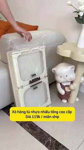 Tủ nhựa cỡ lớn nhiều tầng tiện lợi quá #dogiadung #dotienich #xuhuongtiktok #xuhuong 