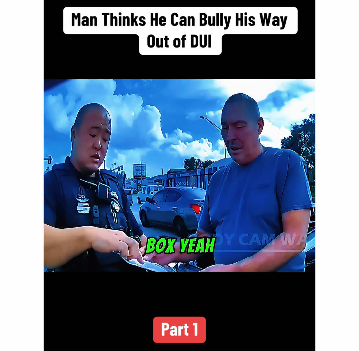 Man Thinks He Can Bully His Way Out of DUI. Part 1 #cops #copsoftiktok #copsusa #usa 