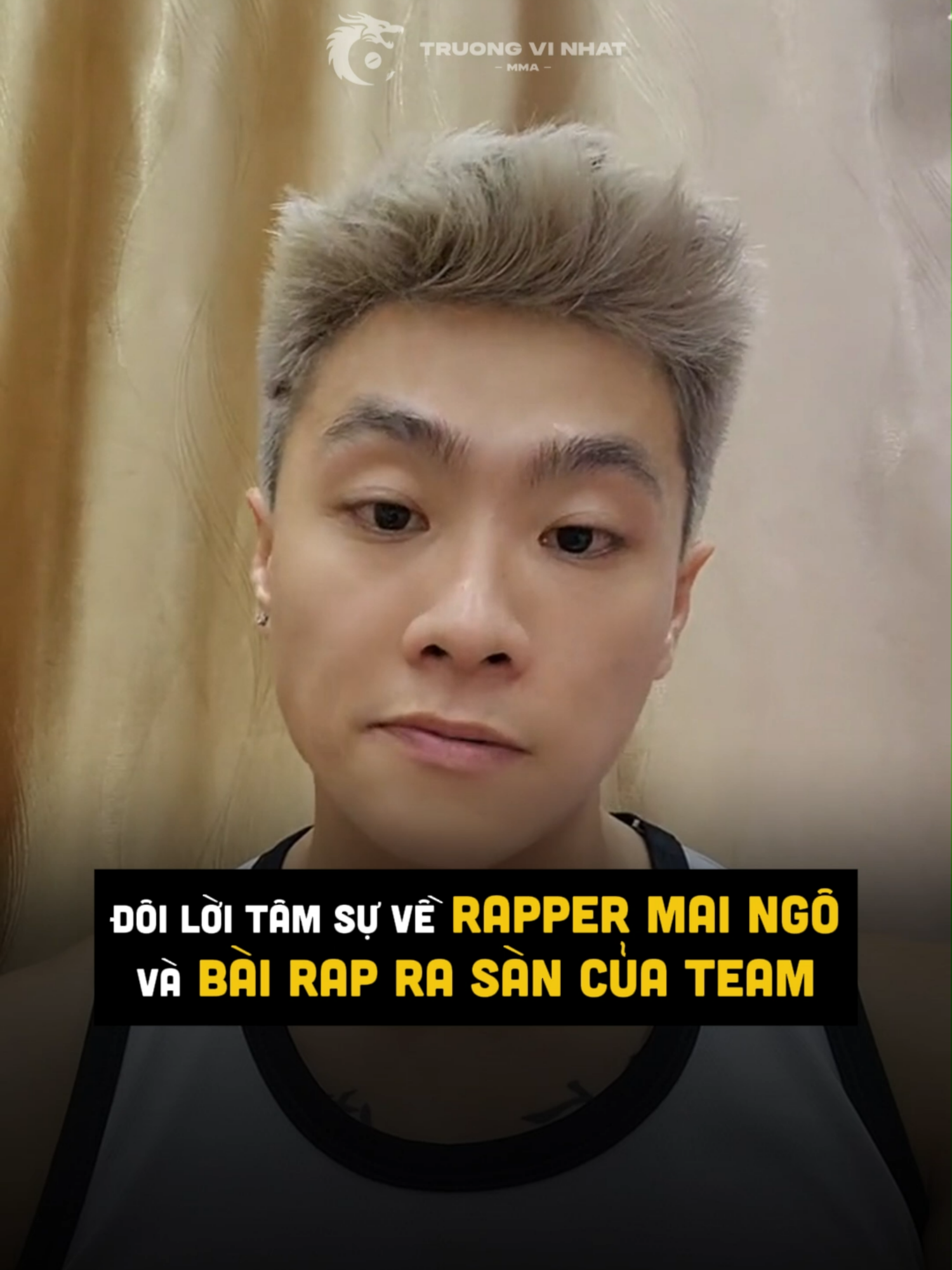 Đôi lời tâm sự về bài rap ra sân của team và rapper Mai Ngô @darealmaingo #truongvinhatmma #thechangemma #tvngr #mma
