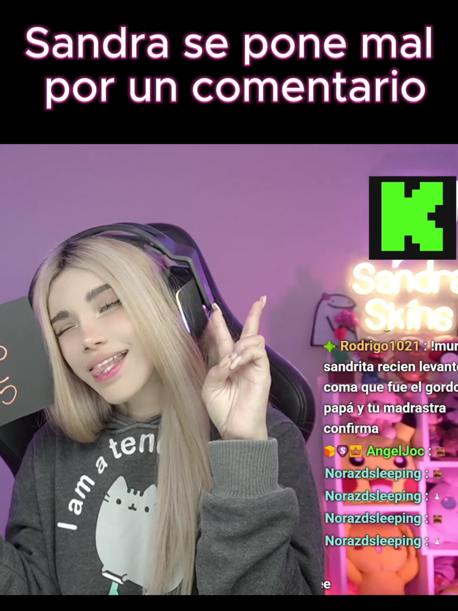 Sandra se pone mal por un comentario  #sandraskins #smashdota #fyp #amistad