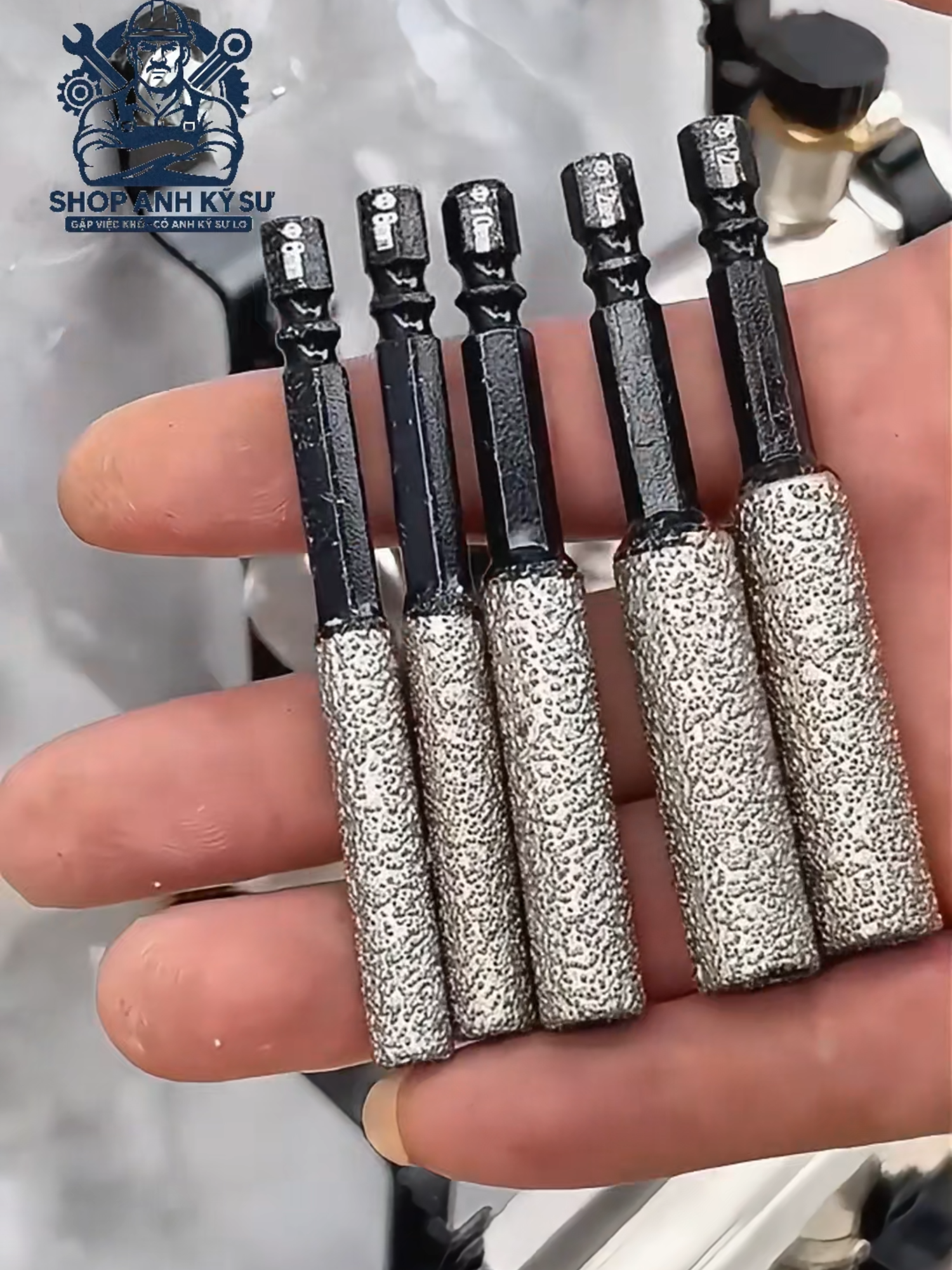 Mũi khoan tắc kê, mũi khoan gạch men,đá, thủy tinh các loại #muikhoan #muikhoet #tacke #oplatgach #oplatgach #xaydung #trend #capcut