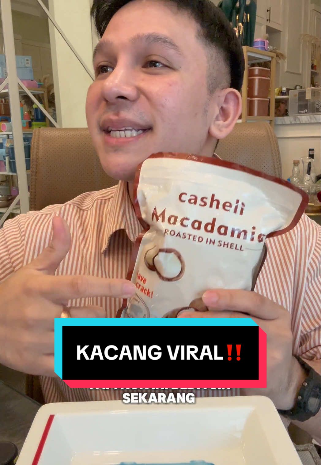 Kacang Viral Enak BANGETTT‼️ Lagi re stok ada di keranjang kuning aku ya, buruan di serbuuu!!!! ##kacang##jordionsu #macadamia #macadamianuts 