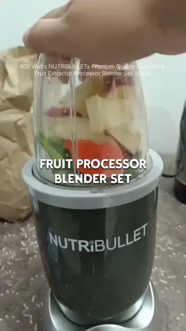 Looking for a powerful yet compact blender? 💥 Say hello to the 600W NUTRIBULLET – your new kitchen essential! 🥤 Whether you're blending fruits, veggies, or nuts, this Superfood Extractor turns ingredients into smooth, nutrient-packed drinks in seconds! 💚 ✅ 600 Watts of power – crushes ice, seeds, and frozen fruits with ease! ✅ Compact & portable – perfect for small kitchens, dorms, or on-the-go lifestyles ✅ Easy to use & clean – just push, twist, and blend ✅ High-quality blades – designed for maximum extraction ✅ Includes cups & lids – blend and bring your drink anywhere! No more chunky smoothies or noisy, bulky blenders. Level up your healthy lifestyle today with the Nutribullet Superfood Processor – your shortcut to wellness in every sip! 🌿🍓 🎁 Makes a great gift for fitness lovers, busy moms, and smoothie fans! 💯 Premium quality | Fast blending | Trusted brand #NutribulletPH #SmoothieBlender #HealthyLiving #SuperfoodBlender #KitchenMustHave #BlenderSet #TikTokMadeMeBuyIt    