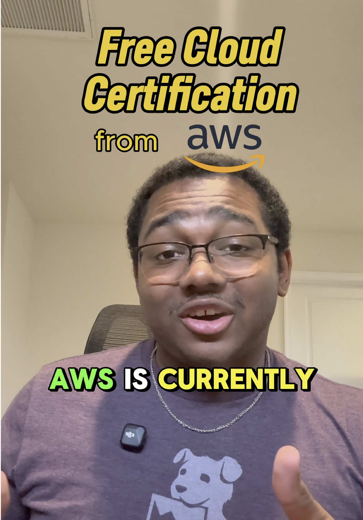 Getting AWS certified is one of the most valuable things you can do as a developer or someone breaking into tech 💼💻. It shows employers you’re serious, builds real cloud skills, and usually costs $100+… But right now, you can get it completely FREE 😳 #coding #computerscience #cs #softwareengineer #programming #aws #cloud