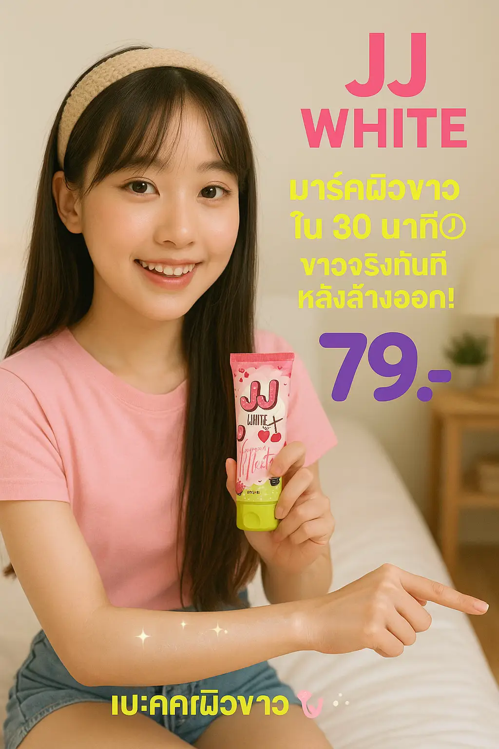 #tiktoklive #มาร์คผิวเจเจไวท์ #ขาวทันที 