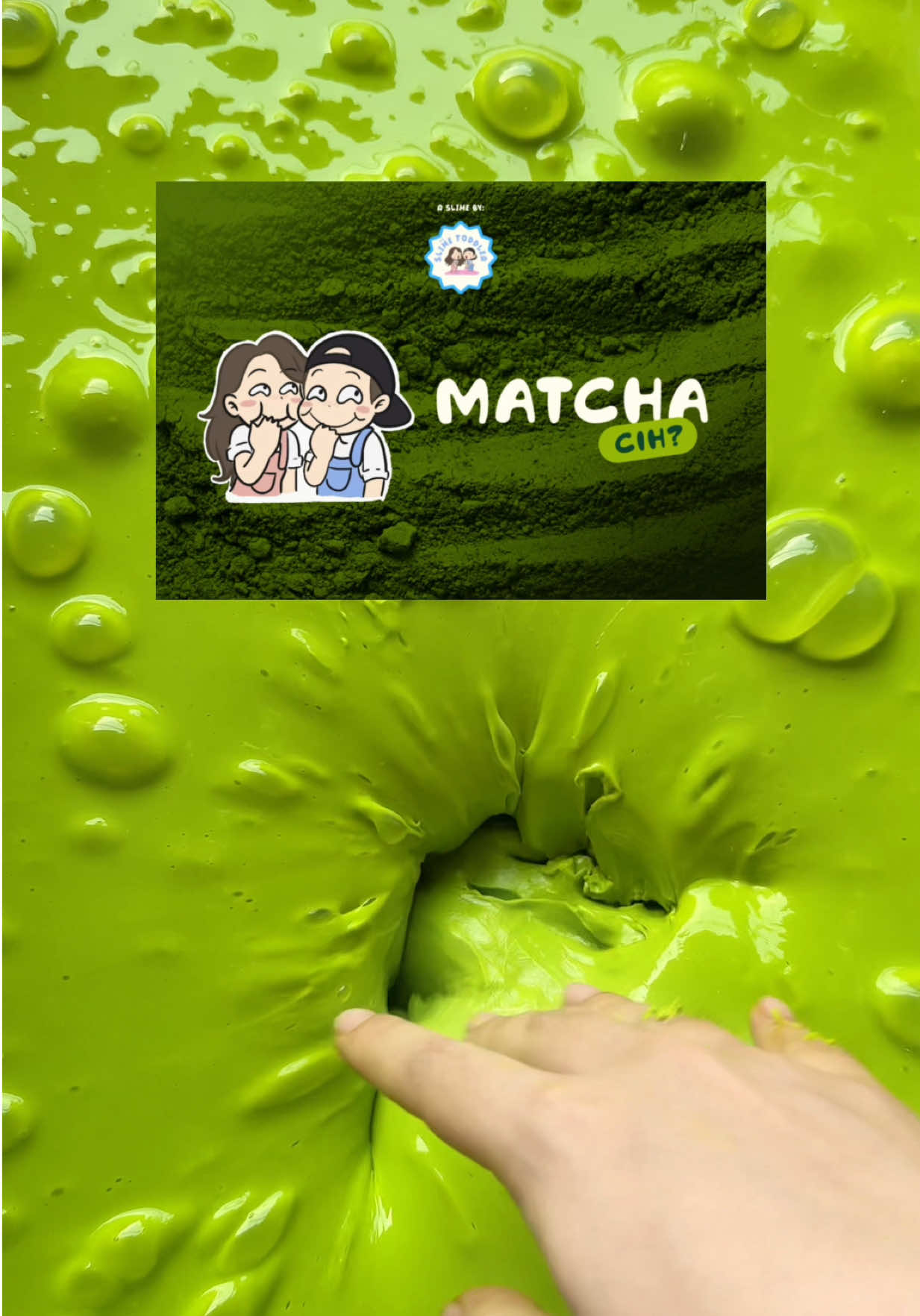 MATCHA CIH GUYSSS?? MATCHA CIHHHH???🤭🍵🍃🌱 #slime #matcha #matchacih #CapCut 