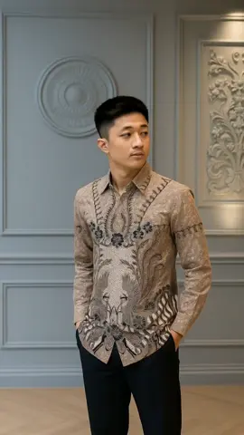 Kemeja Batik Pria Lengan Panjang Katun Primisima Full Furing - Wibawa Coksu#fyp 