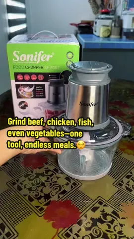 🧑‍🍳 “For the home cooks who want it FRESH—this is your new secret weapon, Sonifer Meat Grinder Food Chopper and Processor in one! #meatgrinder #foodchopper #meatgrindermachine #foodprocessor #foodgrinder 