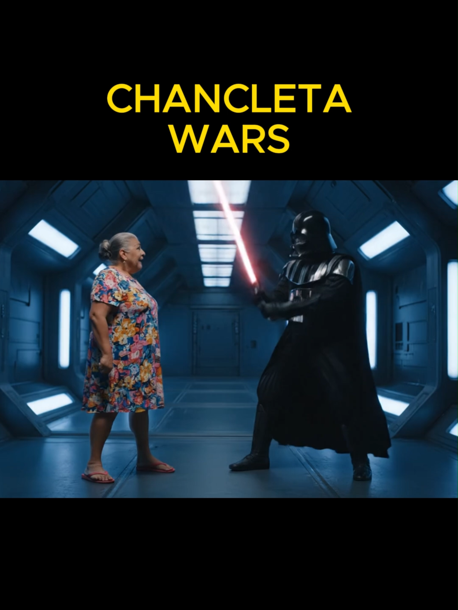La Abuela y su Chancleta Contraatacan #parati #humornegro #foryou #traumalatino #blackhumor #gracioso #funny #starwars