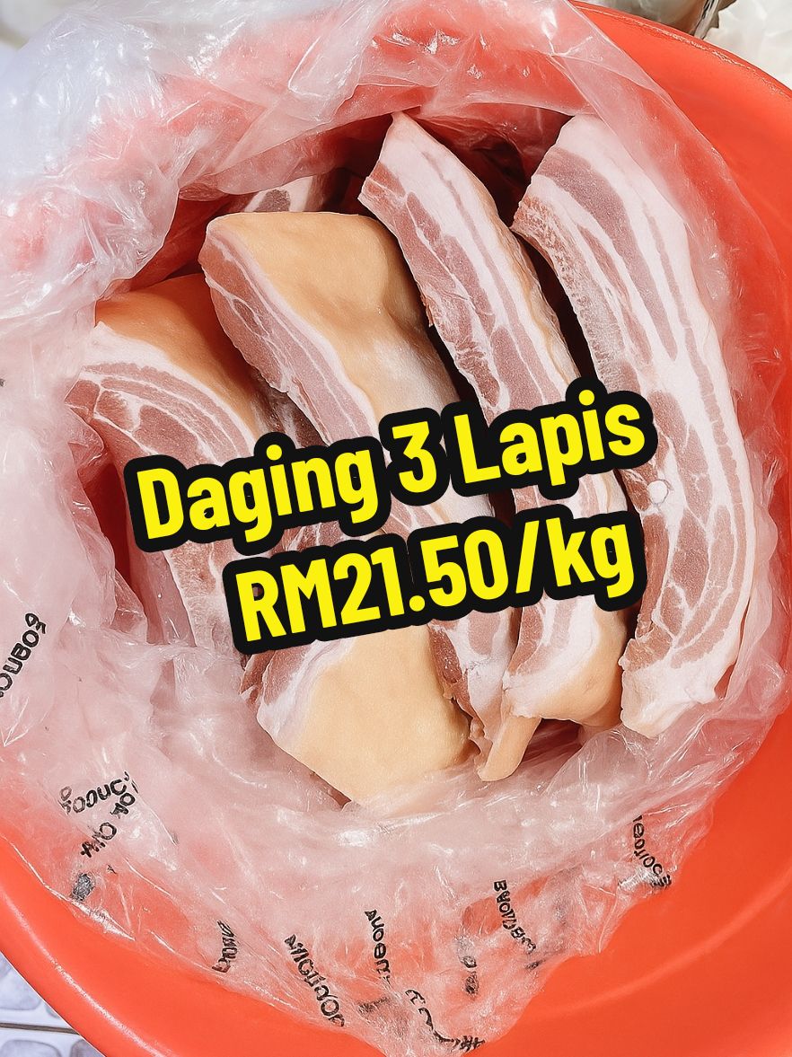 Pembekal daging babi frozen. Kualiti daging terbaik dengan harga yang berpatutan. Penghantaran seluruh Sabah.  Call/Whatsapp 013-897 2909 #porkbelly #lamyuk 