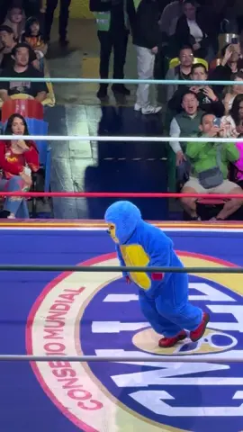 Mira como vuela KeMonito 🤩 #KeMonitoCMLL #LuchaLibre #Microestrellas #ArenaColiseo