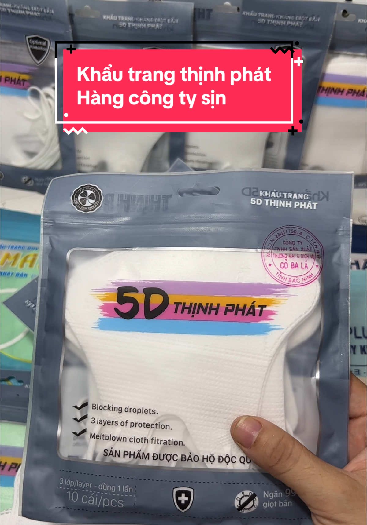 KHẨU TRANG 5D THỊNH PHÁT  Khẩu trang 5d thịnh phát Khẩu trang Thịnh Phát giá hời quá chỉ hơn khẩu trang thịnh phát #khautrang #khautrangchongnang #tiktok #khautrang5d#khautrangchongnang #khautrang5dthinhphat #sale #saletet #5dmask
