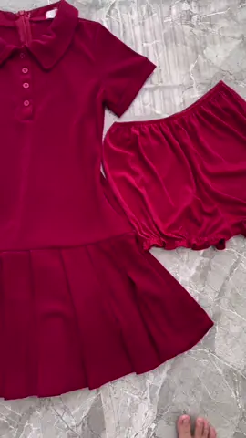 Váy polo xếp li kèm quần bảo hộ #vayxinh #vaypolo #xuhuong #changmoon98 #bigzise 