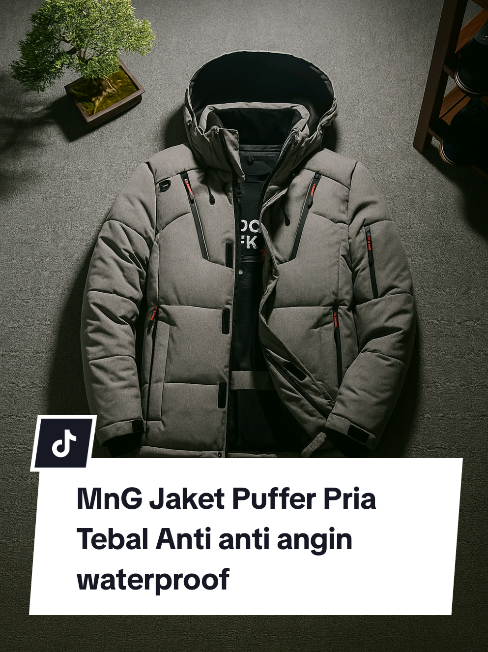 MnG Jaket Puffer Pria Tebal Anti angin anti air Waterproof #jaket #jaketgunung 