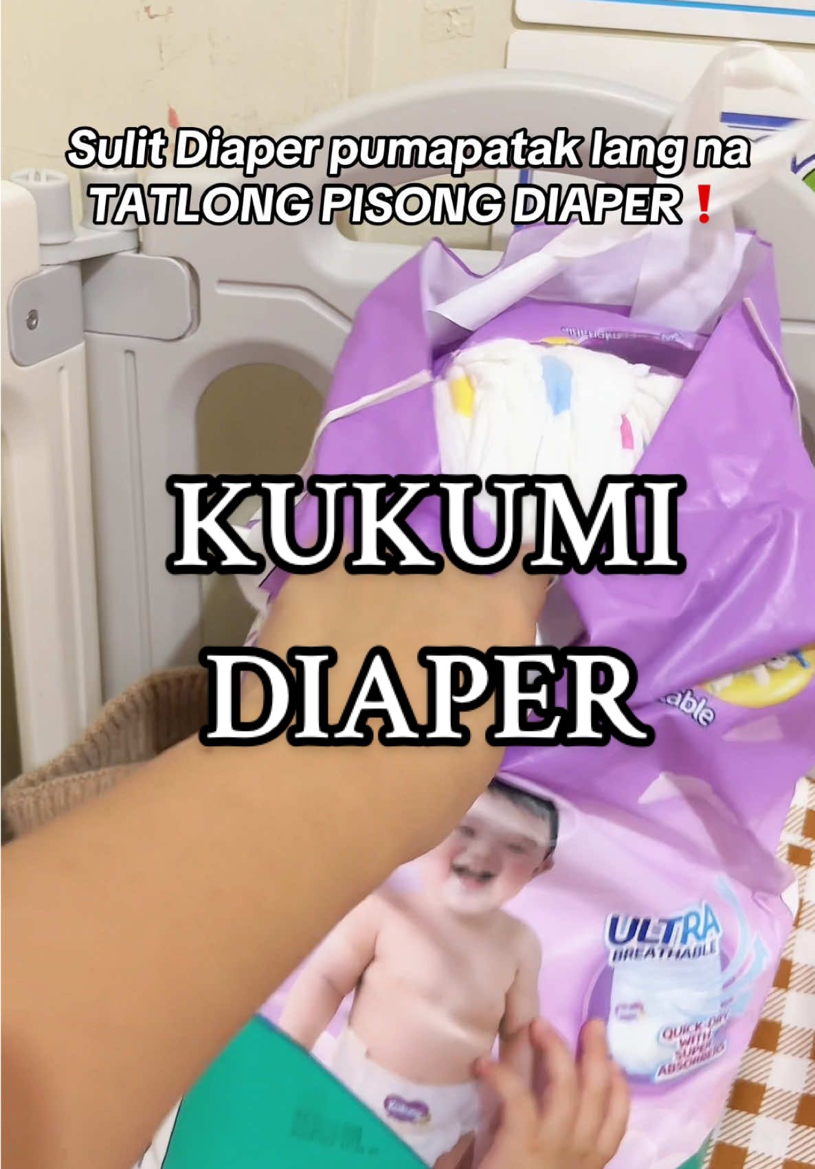 Another sulit diaper dito sa Tiktok pumapatak lang na tatlong piso ang isa #kukumidiaper #diapers #fyp 