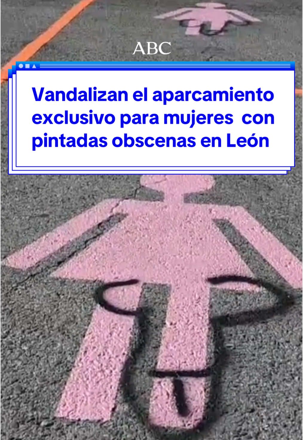 Las polémicas plazas de aparcamientos para mujeres diseñadas por el Ayuntamiento de León en la explanada de los Pendones Leoneses y marcadas en el suelo con una silueta femenina con falta y pintada de rosa han aparecido vandalizadas tras apenas una semana desde que se pintaron Un nuevo capítulo que se suma a la polémica generada por esta iniciativa del Ayuntamiento que dirige el socialista, José Antonio Diez, tras las críticas de la oposición del PP que tildó la medida de «ridícula y discriminatoria» 📰 Te contamos más en abc.es #leon #plazas #parking #plazasparamujeres #aparcamientosparamujeres #spain #car