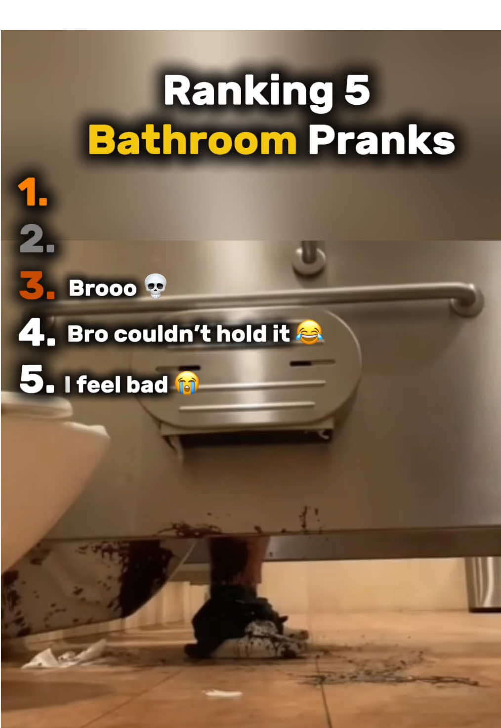 Ranking 5 Bathroom Moments 😭 #ranking #funny #moments #bathroom #meme #usa #xybca 