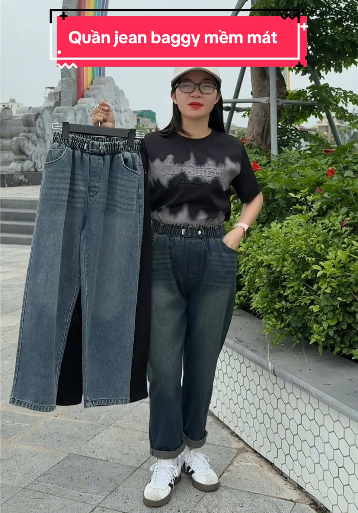 Quần jean baggy mềm mát có size to, chân ái cho mùa hè #lanlan93 #quanjeannu #quanjeanbaggy #tiktok #thoitrang #viralvideo #