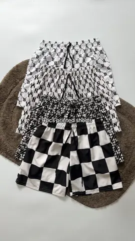 4pcs printed waffle shorts #menshorts #printedshorts #shortsformen #shorts 