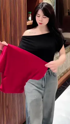 Áo Trễ Vai Cộc Tay Nữ Women Cotton Co Gian#aotrevai #aotrevaixinh #aothuntrevai #thoitrangnu #macdepmoingay #xuhuong 