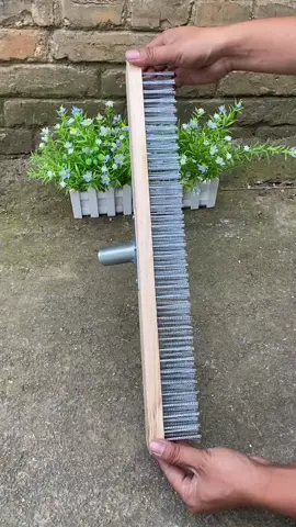The yard is full of moss, and it is easy for the elderly and children to slip # Clean up the moss # Stainless steel floor brush strong cleaning #Wirefloorbrush  #Cleaningbrush  #Mossremoval #stainlesssteelfloorbrush 