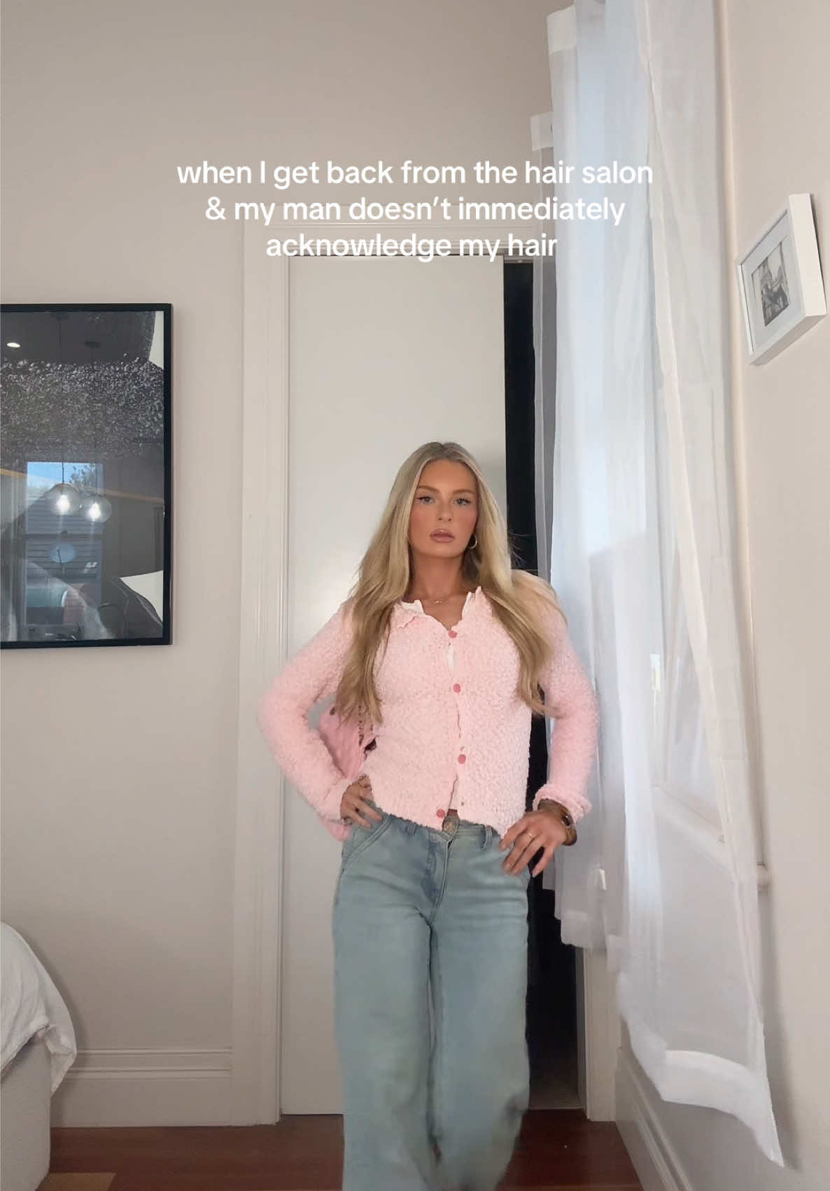 I expect him to react like I had a full makeover (I just had my roots done) 😌💅🏼