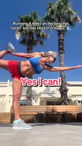 Quick Dancer’s Pose to stretch it all out after my beach run today. Balance, breath, and ocean energy—this is how I reset. 💙☀️ #BeachRunFlow #DancersPose #BeachRunVibes #ViralYoga #TikTokYoga #BeachStretch #PostRunGlow #BalanceAndFlow #OceanEnergy #YogaChallenge #BeachFitness