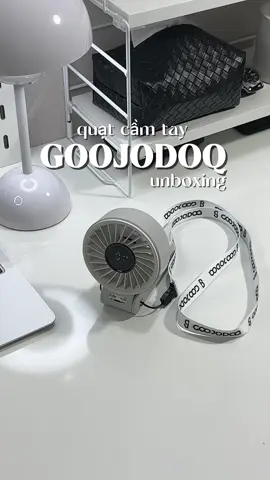 100 cấp độ gió siêu mát sắm ngay 1 em cho hè này#quatcamtay #goojodoq #unboxing #review #xuhuong 