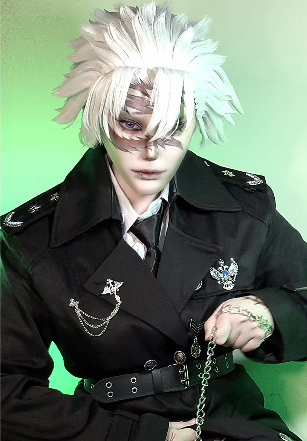 Last one for all his princess’s ❤️🪖🎖️#sanemi #kimetsunoyaiba #cosplay #demonslayer #sanemishinazugawa #kimetsunoyaibacosplay #foryou #fyp 
