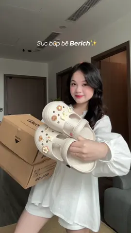 Dép Sục Búp Bê đính Charm tui đi thấy êm gì đâu á ✨#huongtranreview 