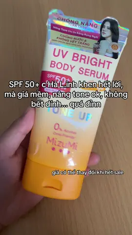 #kemchongnang #kemchongnangnangtone #mizumi #skincare #fyp #spf50  #fyp #viral #xuhuong 