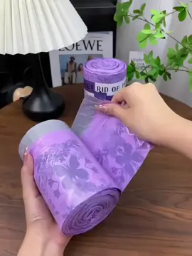 3 Cuộn (150 Túi) Đựng Rác Lavender đuổi muỗi có dây rút #tuidungrac #tuidungraccoquairut #giadung #fyp #xuhuong 