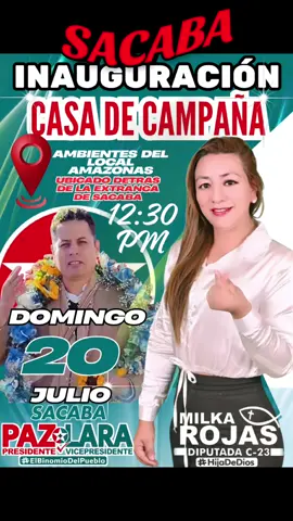 #MilkaRojasGrágeda #RodrigoPaz  #CAPITÁN_LARA  #VotaPorLaCasilla10 