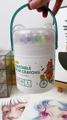 beshie/mare /pare ko ito na Ang sign mo para bumili nito Original Bear Style 12/24/36 Colors plastic crayons Painting Safe Non-Toxic Washable Not Dirty Hand Drawing Coloring Toddler Crayons Kids Set #tiktokaffiliatemarketing  #fyp #toprecommended #foryoupage #fypシ  #XtraChallenge #trend #CerealCerdik 