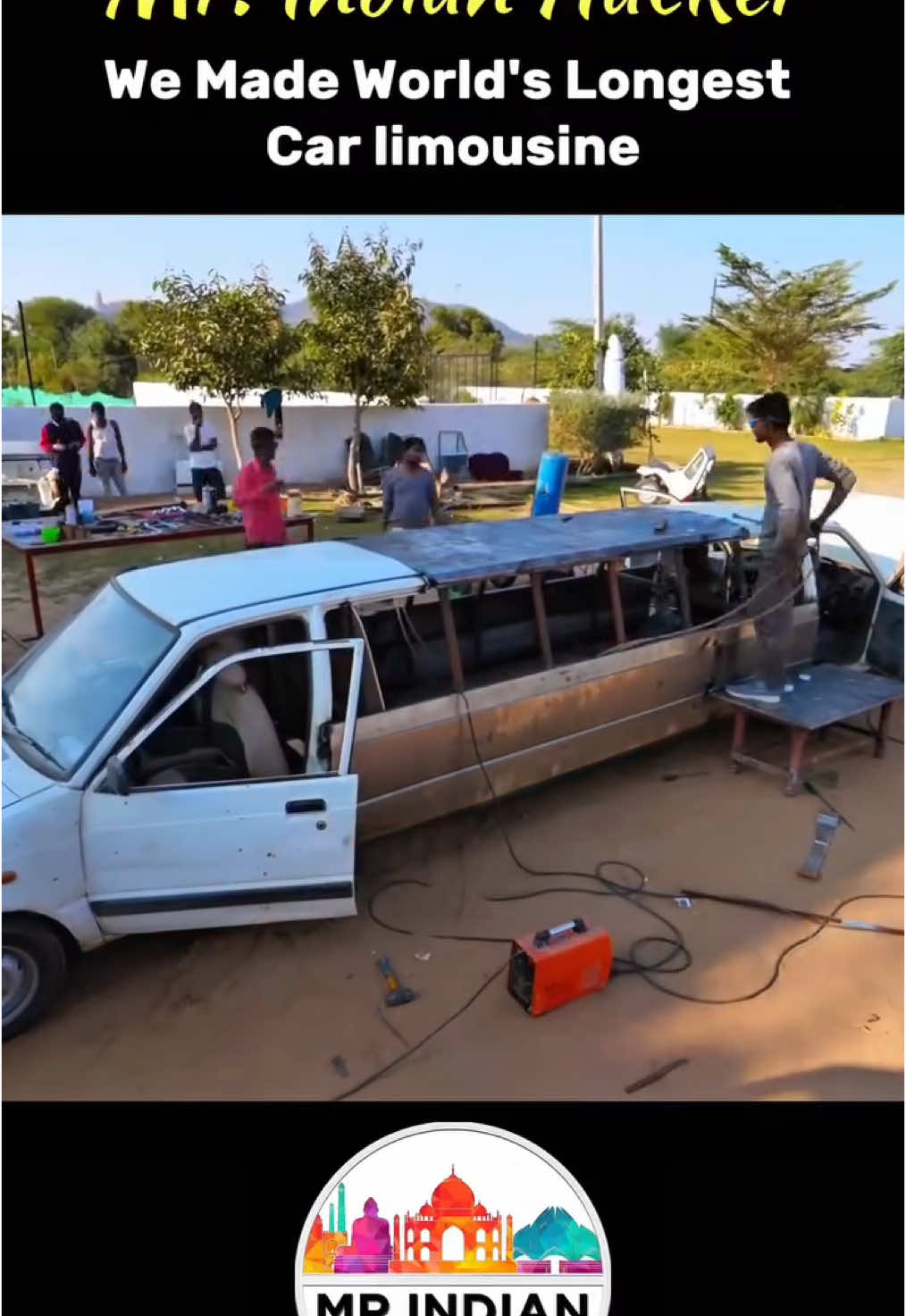 We Made World's Longest Car Limousine Part 15 #mrindianhacker #experiment #exclussive #titaniumarmy #rajasthan #dIrajsinghrawat #ajmer#dhamaka#newWord#reel  #viral#trending