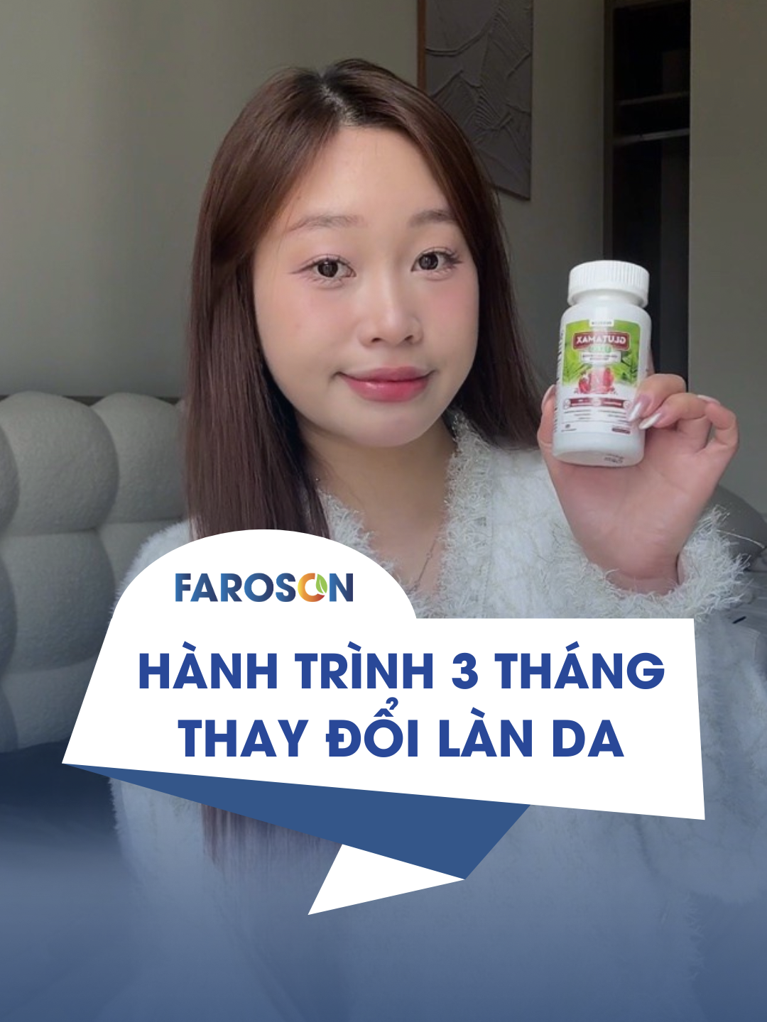 Hành trình 3 tháng thay đổi làn da #faroson #glutamax #glutamax1000 #glutathione #vienuongtrangda #sangda #skincare