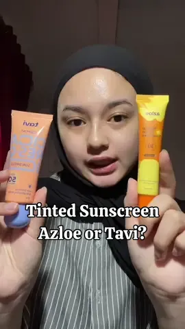 Replying to @Cha semoga ngebantu yaa mungkin yang masih bingung antara 2 tinted sunscreen ini. jujur 2-2 nya punya plus minus sendiri, kembali lagi menyesuaikan tipe kulit kalian, di save & hope it helps!🫶🏻🤍✨⭐️ #tintedsunscreen #sunscreen #soufberry #tavi #azloe  