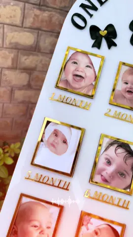 Customized Acrylic Baby Frame.. Dm or contact us for more details..