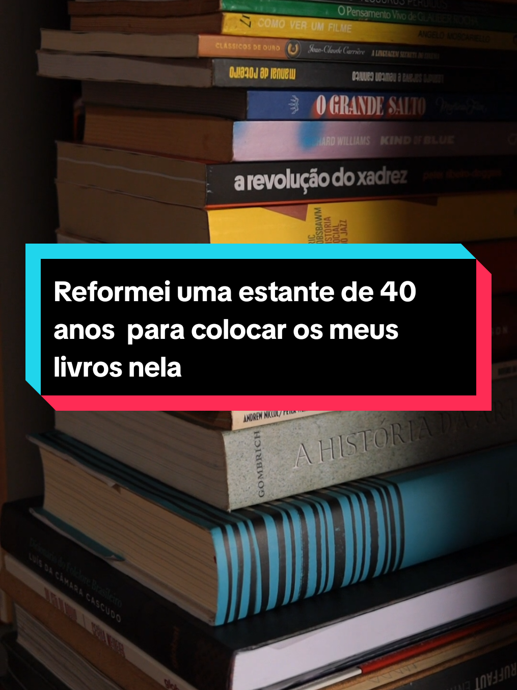 Uma estante de 40 anos! #fyp #livros #booktokbrasil #upcycling 
