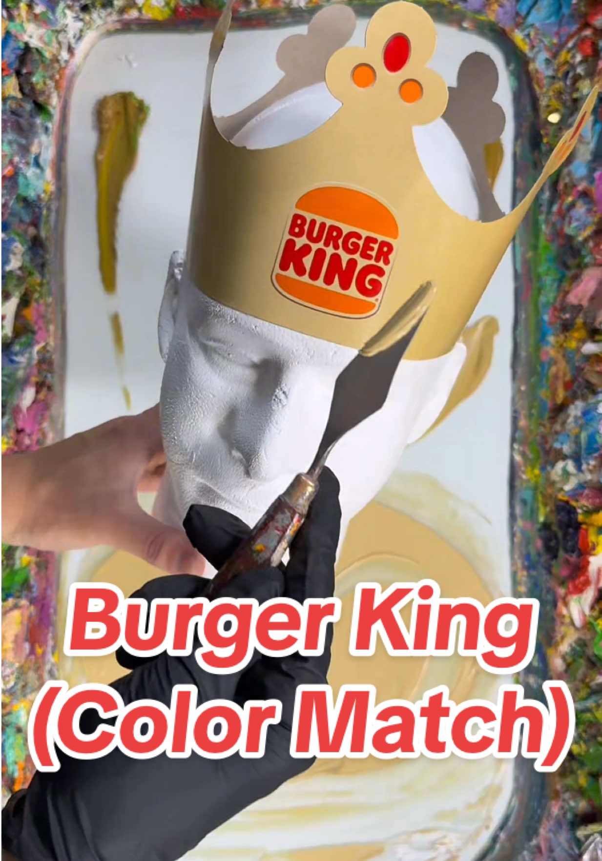 Burger King 🍔 👑 (Color Match) #royal #burgerking #color #colormatch #paint #art