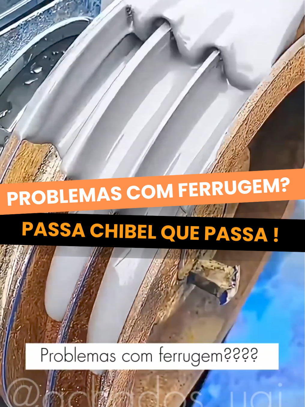 Ferrugem? Passa Chibel que passa! #ferrugem #metal #tinta #pintura #casa 