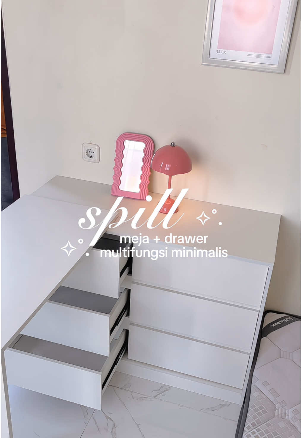 ga nyesel beli meja+drawer worth it to buy 🎀🛒🖇️